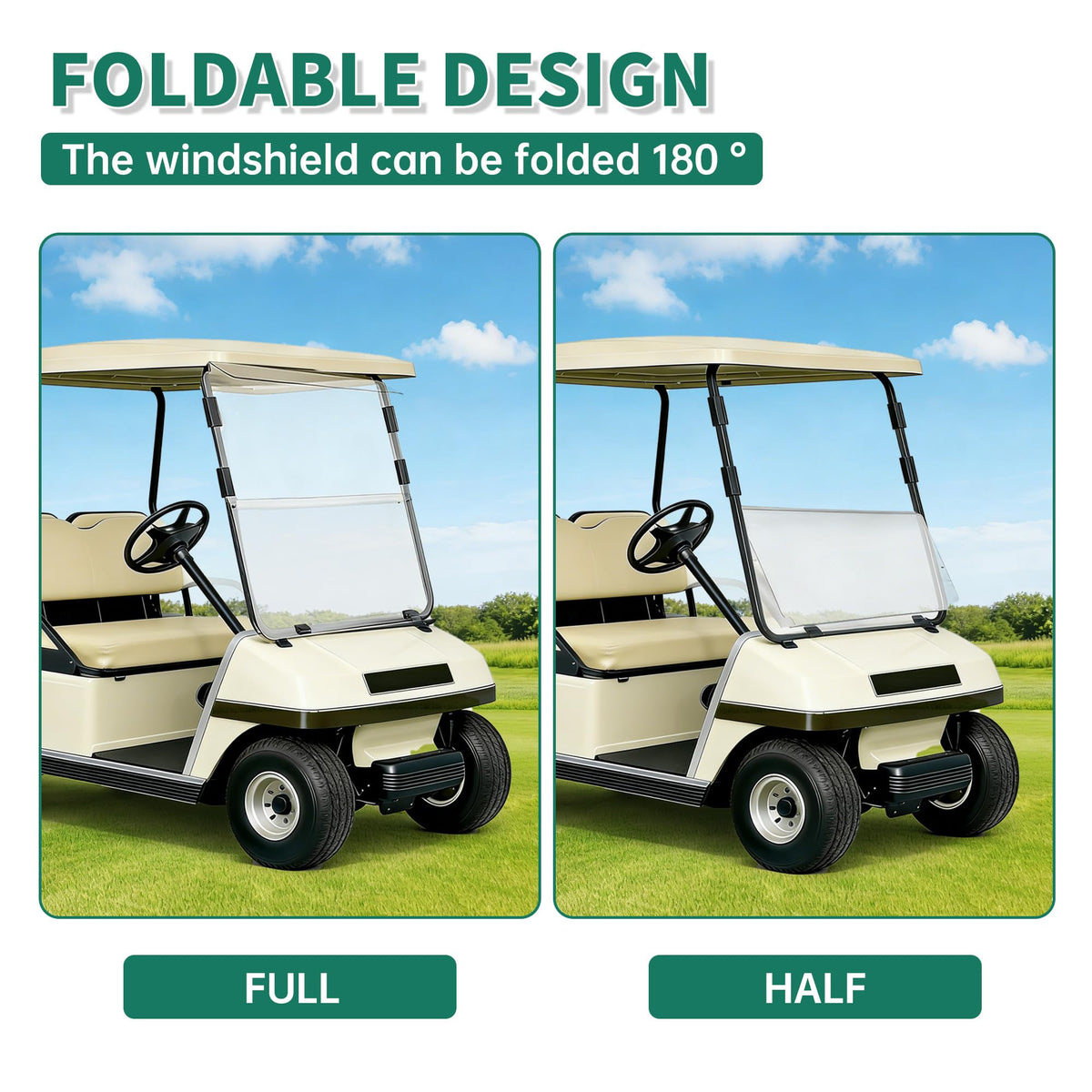ECOTRIC hardware-included windshield kit ships with all mounting components