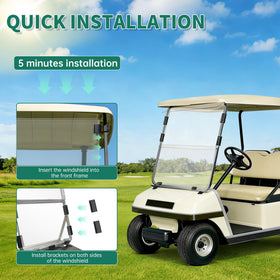 ECOTRIC high-clarity acrylic windshield delivers sharp visibility and reduced glare