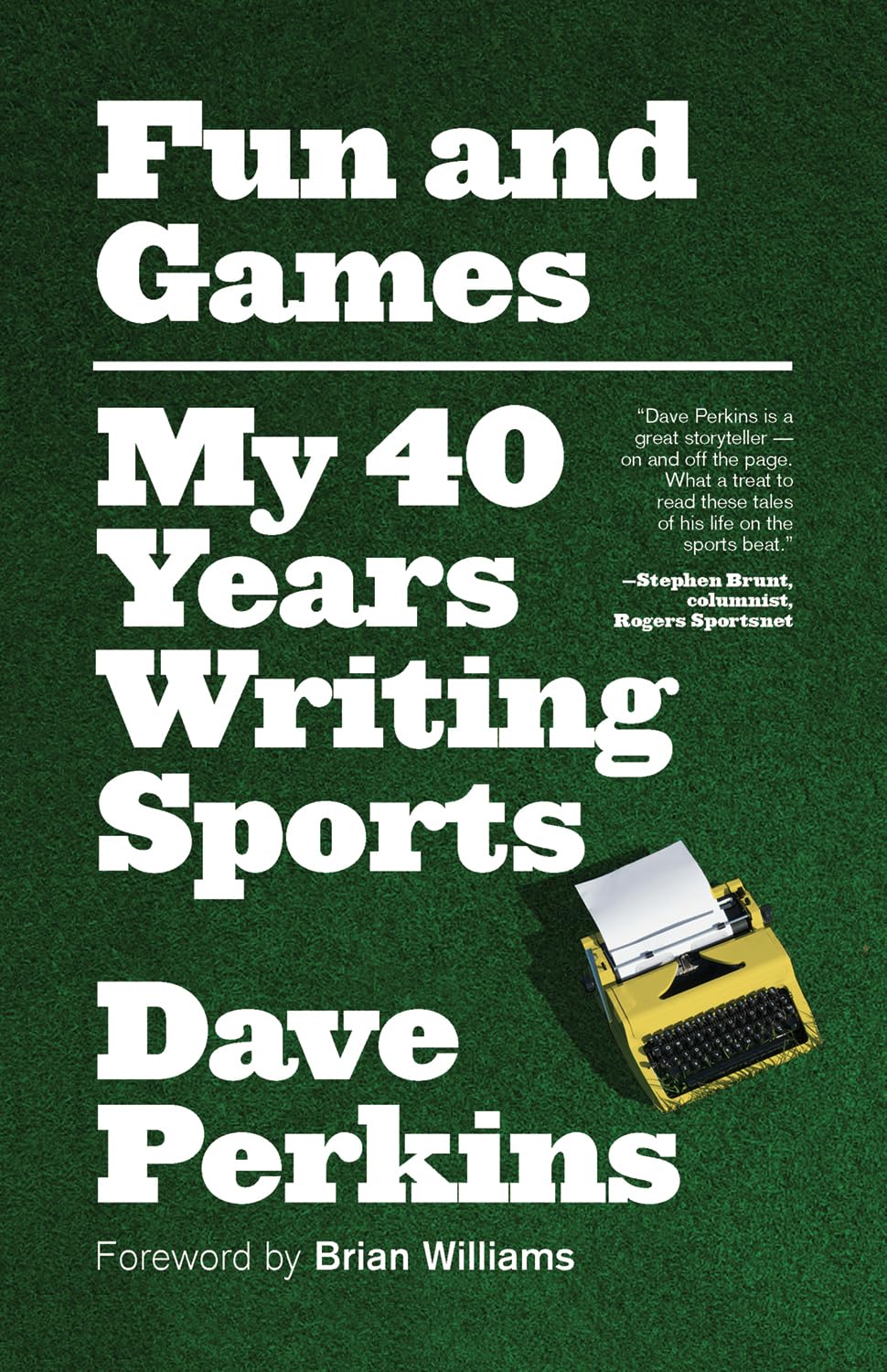 ECW Press Fun and Games cover—witty sports reminiscences for fans