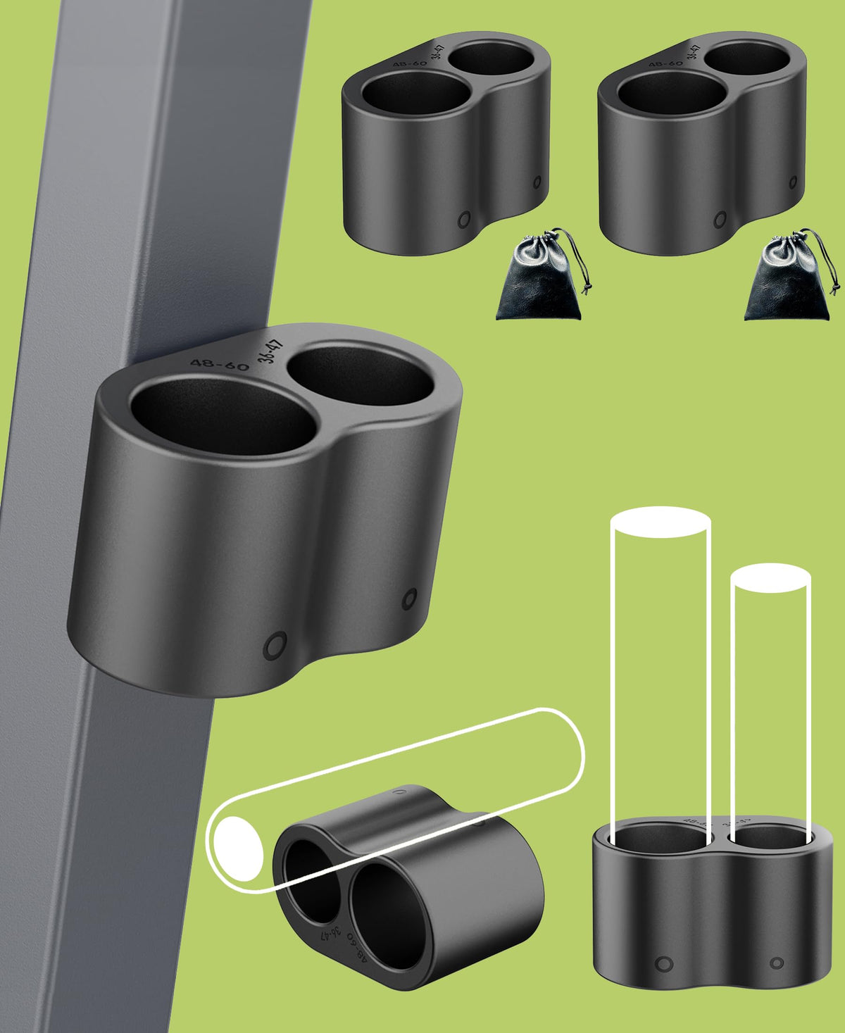 eddyrise premium silicone cigar holder mounted on steel surface with strong magnetic grip.