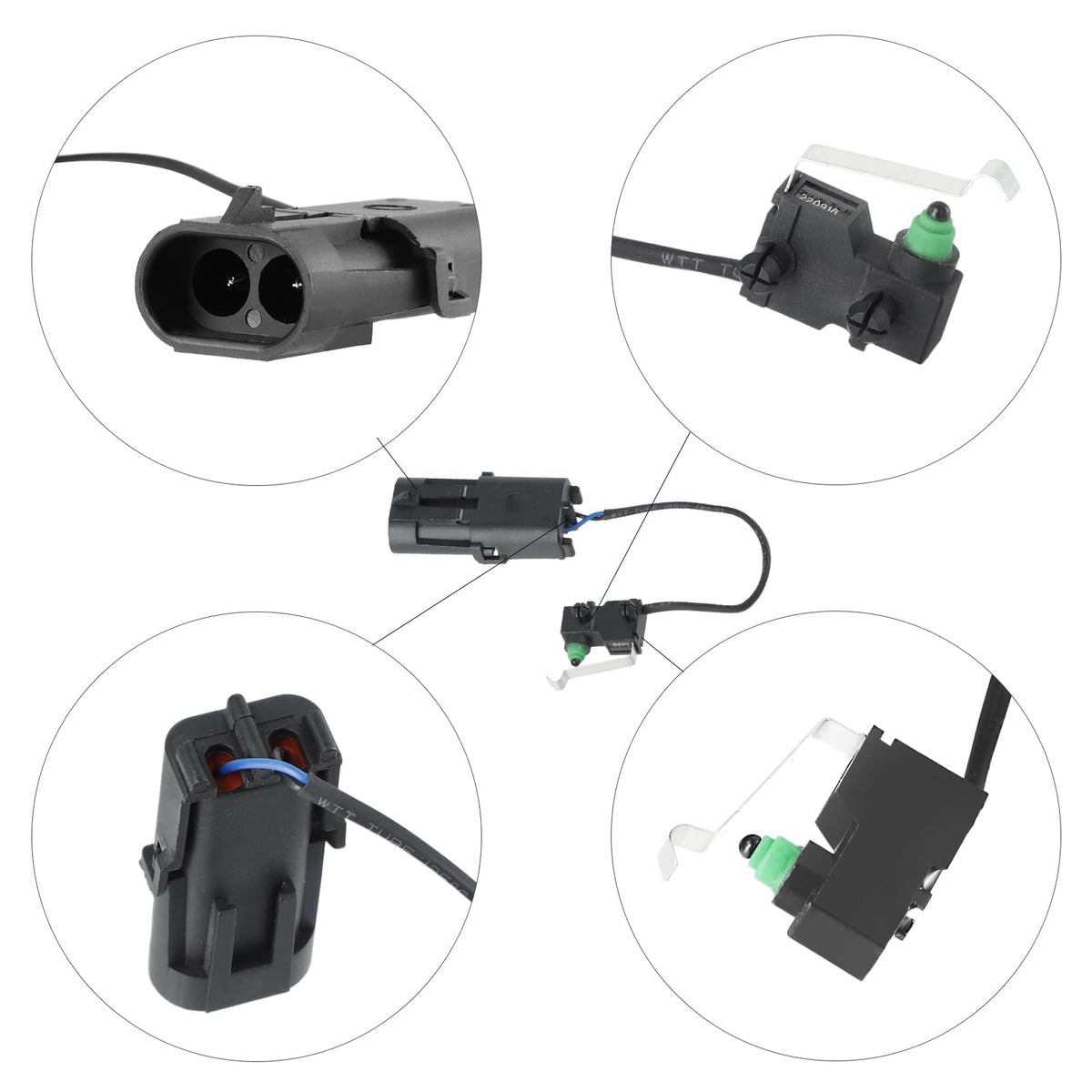 Edinstry EZGO TXT 1996-2002 switch replacement for plug-and-play installation.