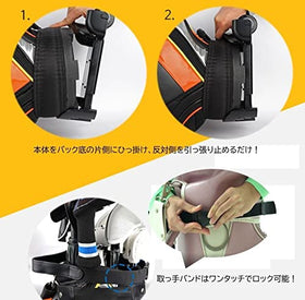 EdisonGolf AHA lock band secures a golf bag during transport.