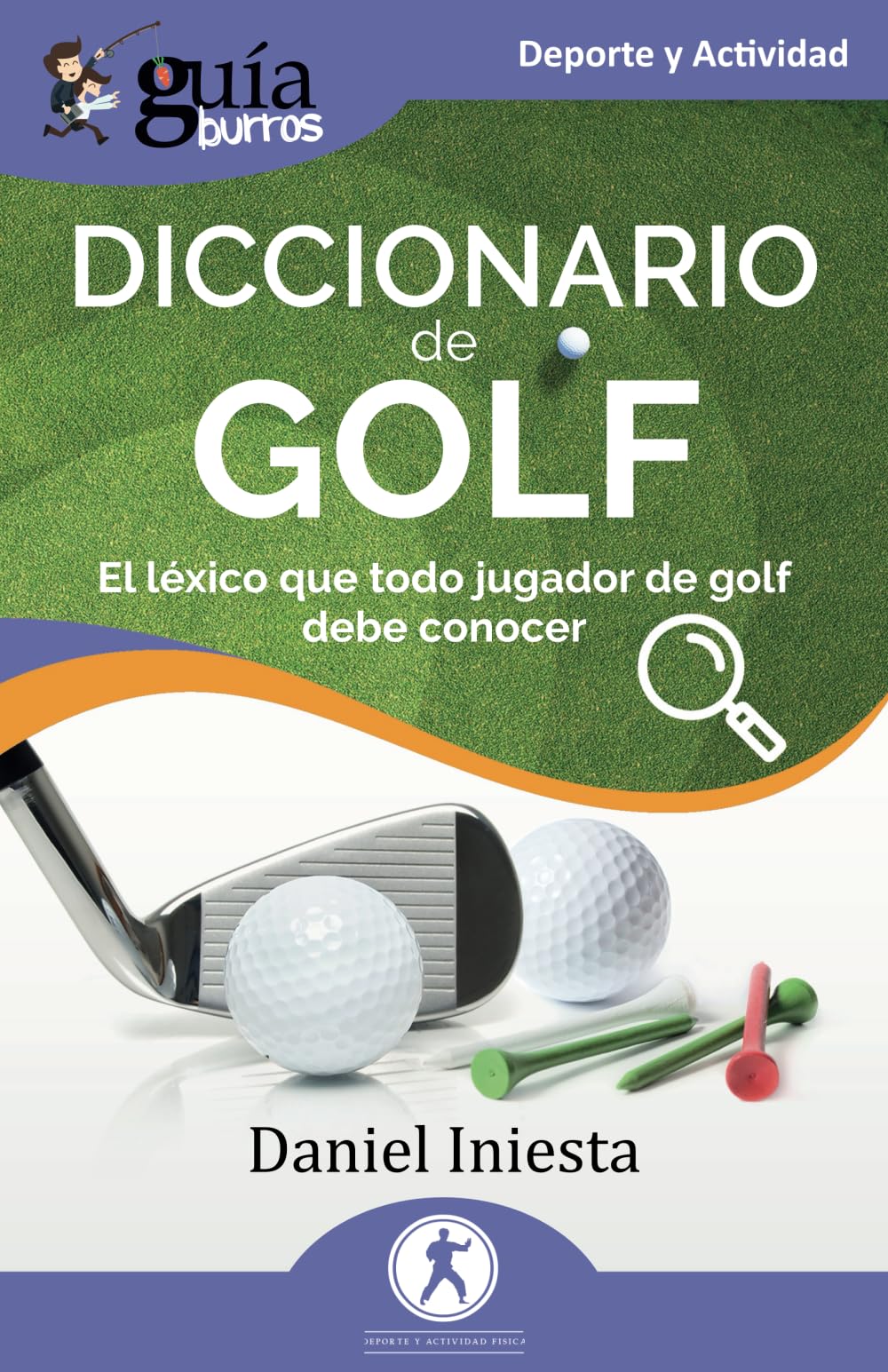 Editatum GuíaBurros Golf Dictionary cover — quick reference to essential golf terms