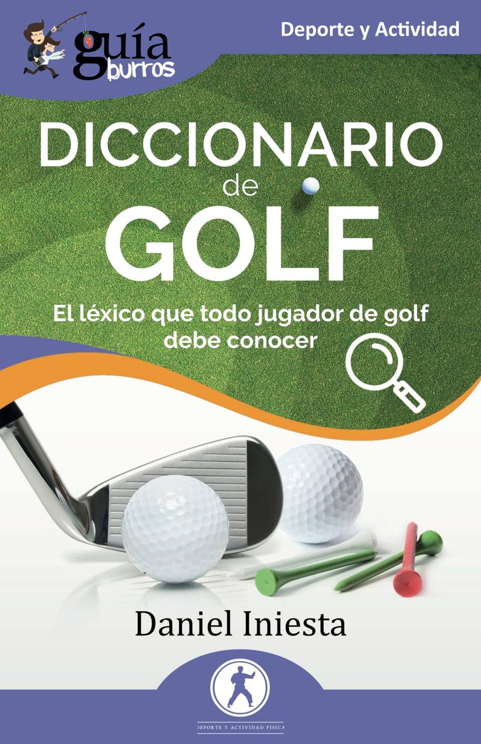 Editatum GuíaBurros Golf Dictionary cover — quick reference to essential golf terms