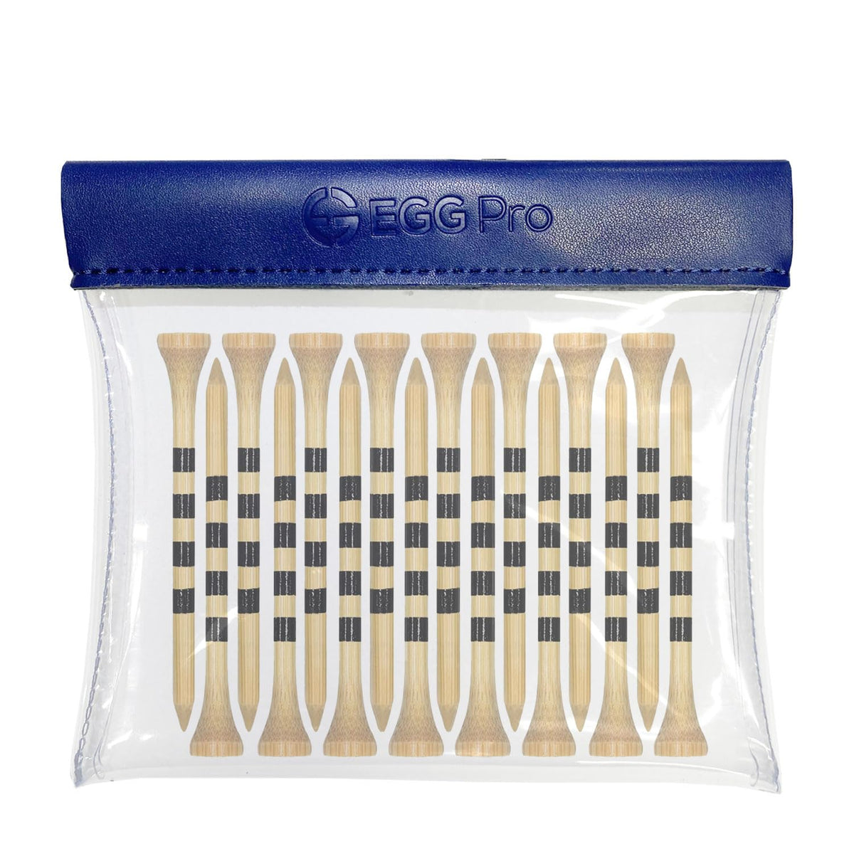 EGG PRO pouch mounted on golf bag for easy reach.