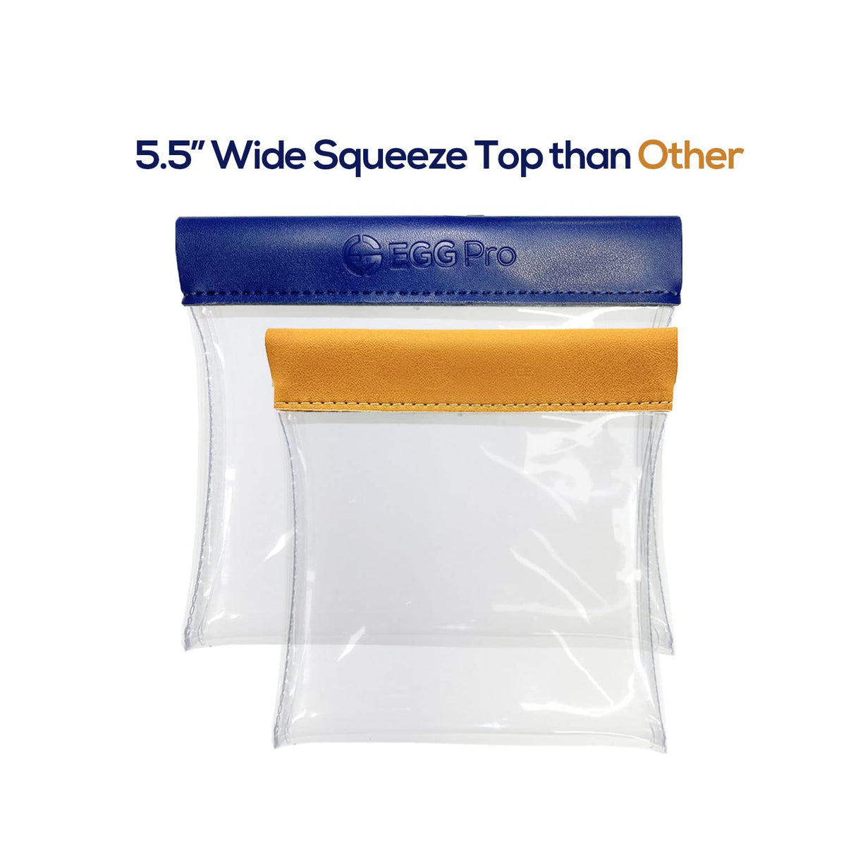 Pouch on bag showing visibility of contents.