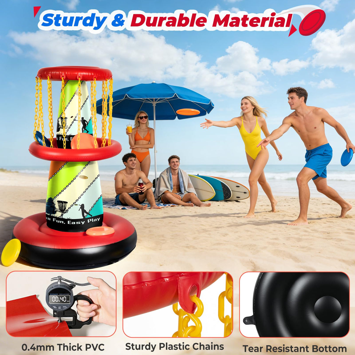 EKEPE backyard setup supports family-friendly games and activity.
