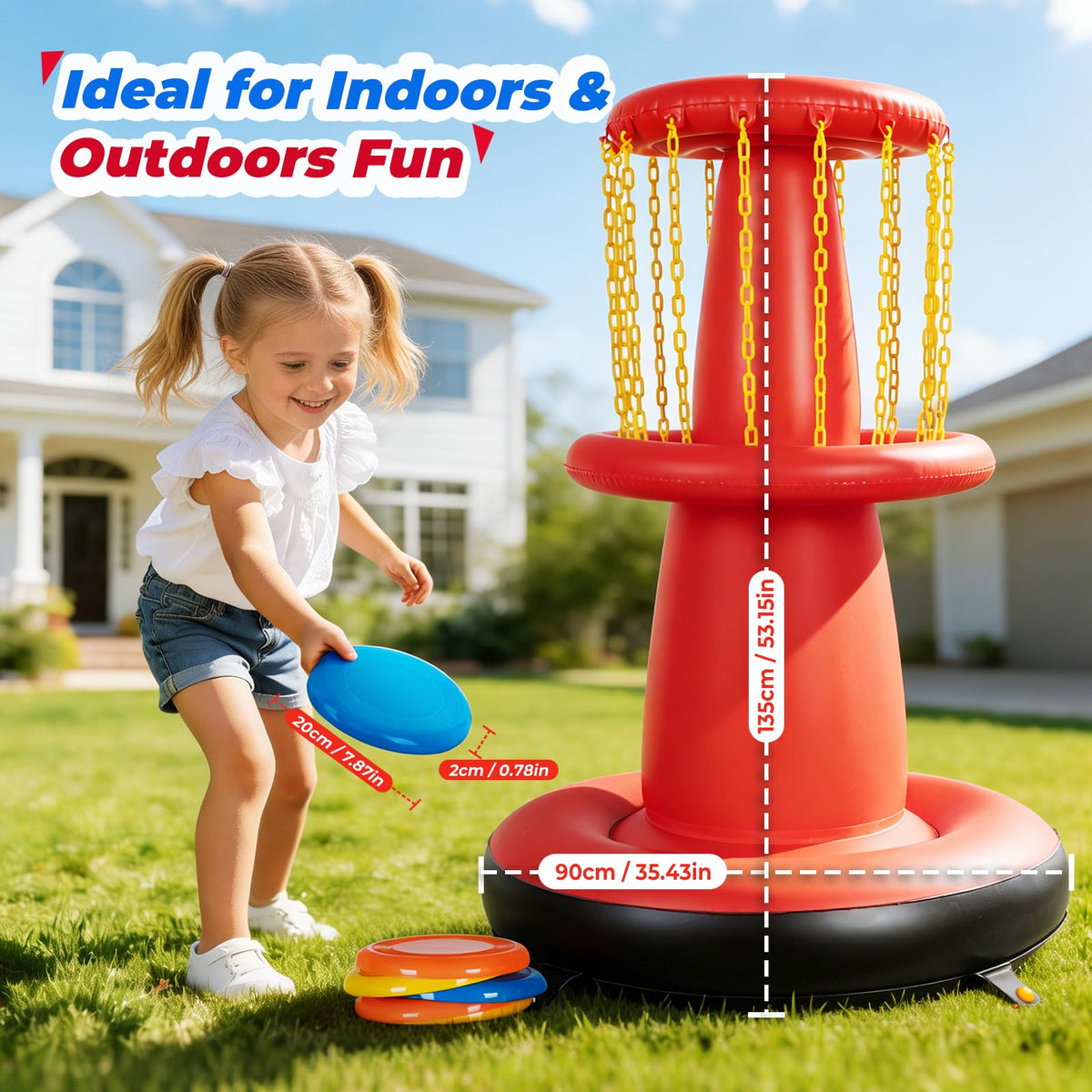 EKEPE carry bag and discs enable easy transport and outdoor fun.