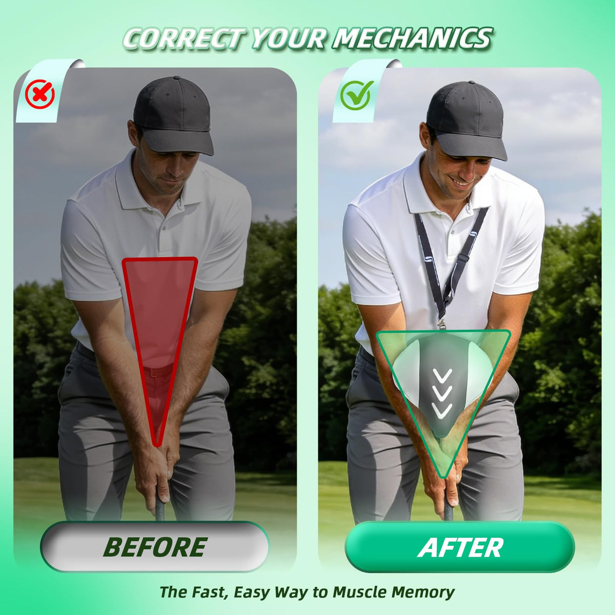 Adjustable anti-drop lanyard fits all heights for hands-free practice.