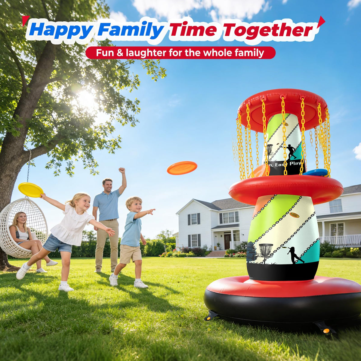 EKEPE soft PVC and strong chains promote safe, durable play.