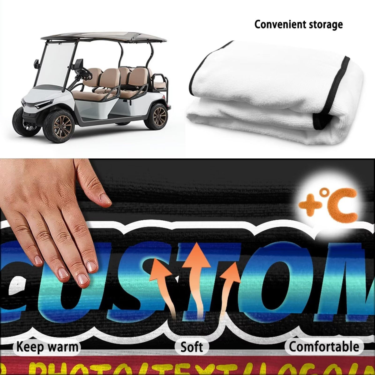 Versatile beach towel conversion for picnics or beach trips.