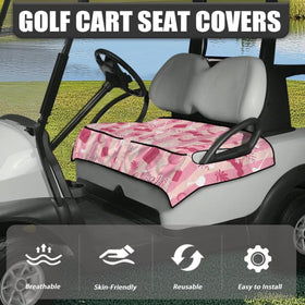 ELEQIN easy-install golf seat cover enables a one-step fit without removing the seat.