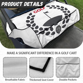 One-step installation of ELEQIN golf cart seat cover