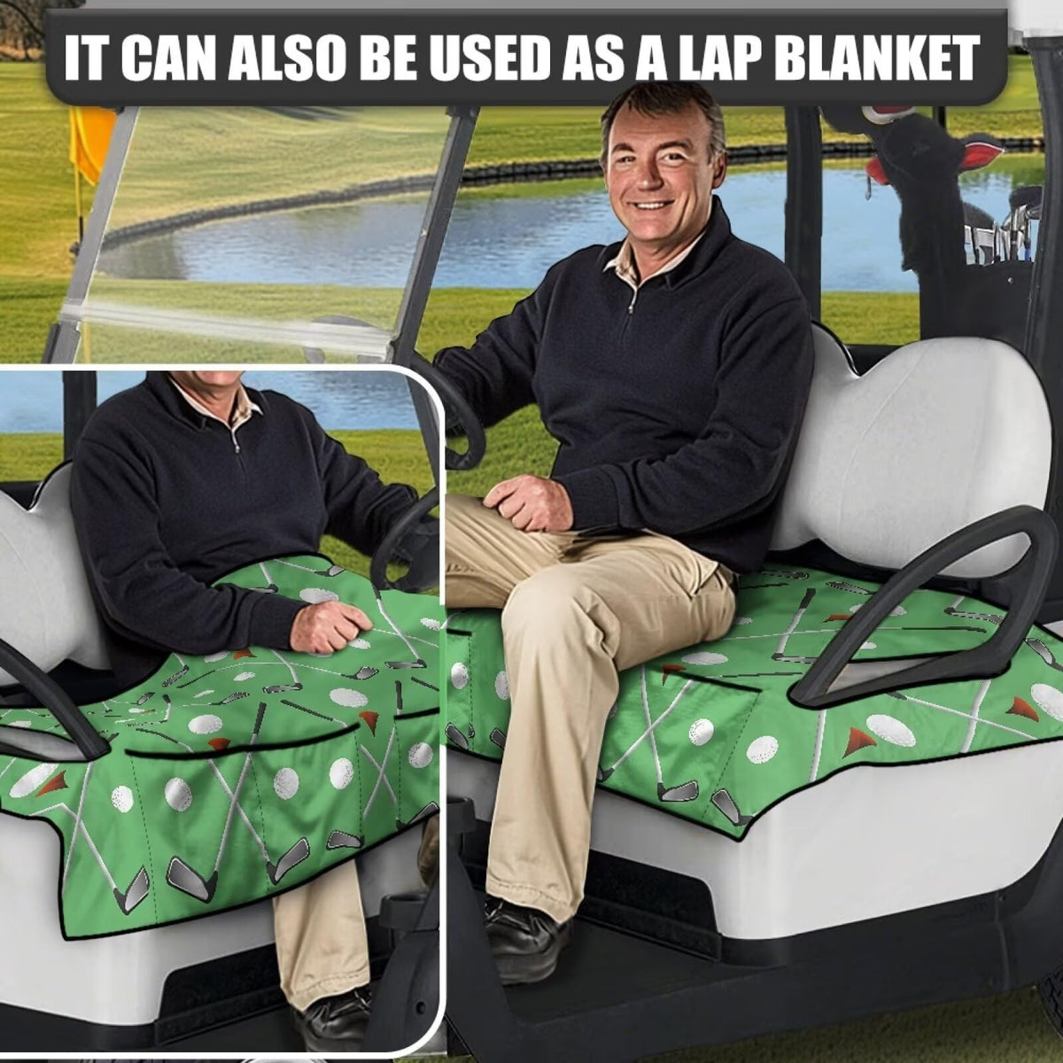 ELEQIN four front pockets hold sunglasses, towels, and phones.