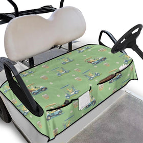 ELEQIN Funny Dog seat cover with cheerful pattern and seat protection.