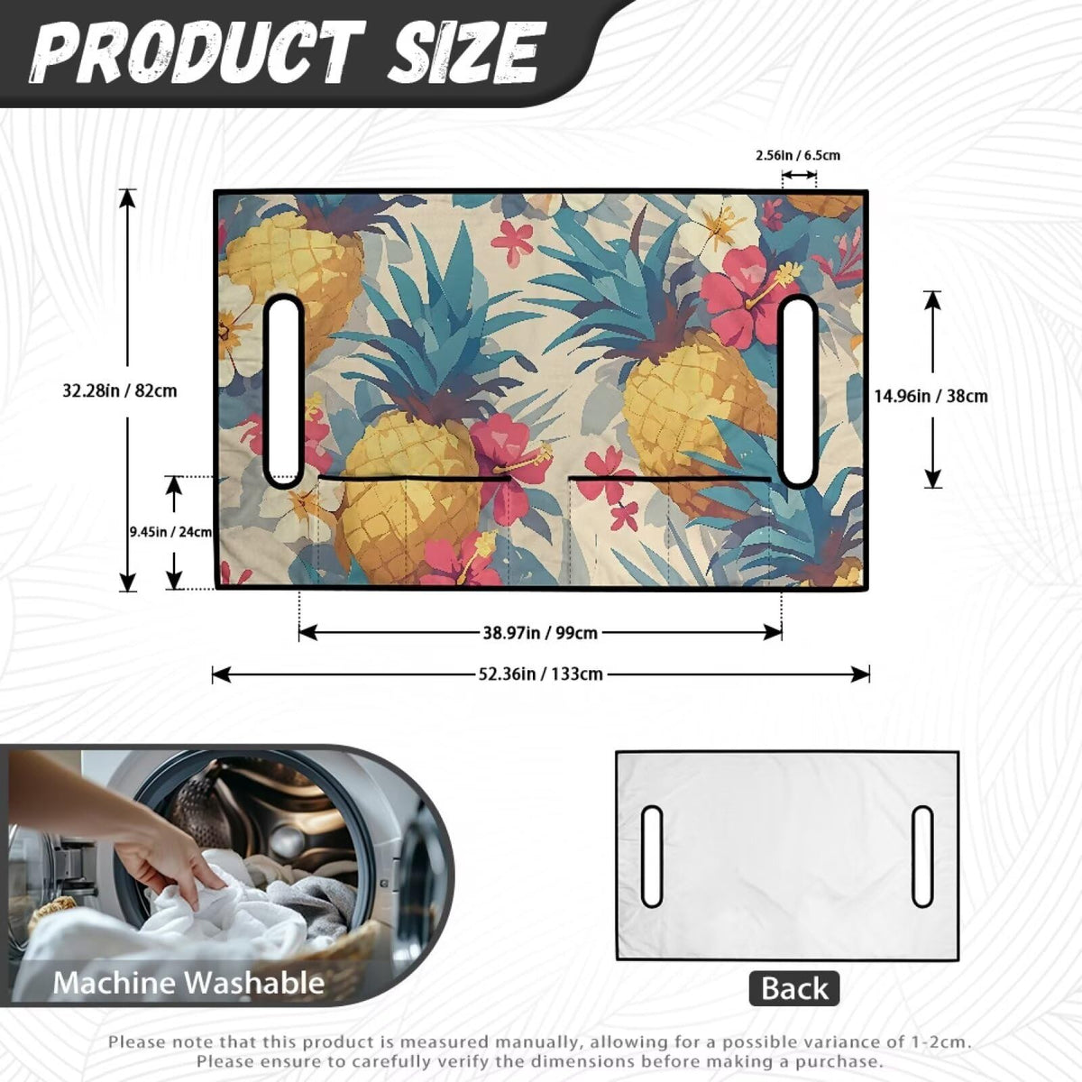 Gift-ready ELEQIN golf cart accessory with Tropcial Pineapple Flower pattern.