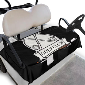 ELEQIN golf cart seat cover with universal fit keeps seats protected and organized