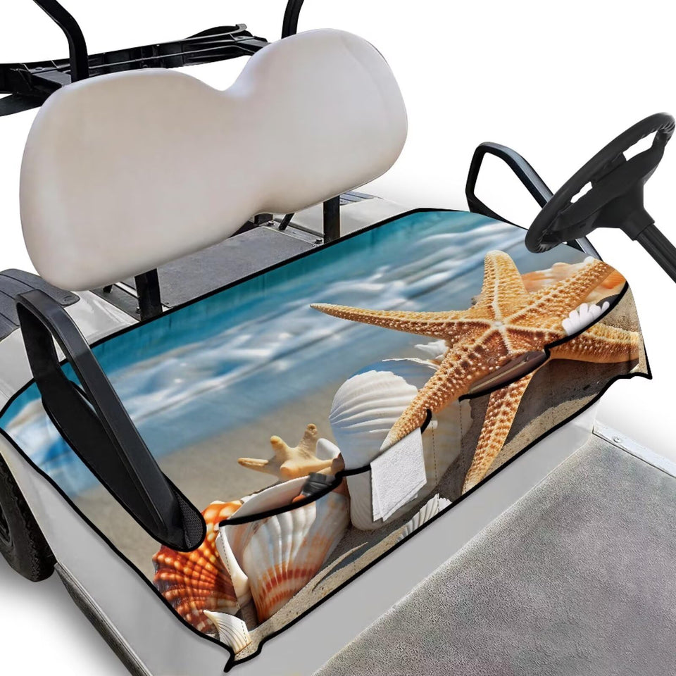 ELEQIN golf cart seat cover with universal fit keeps seats protected and comfortable.