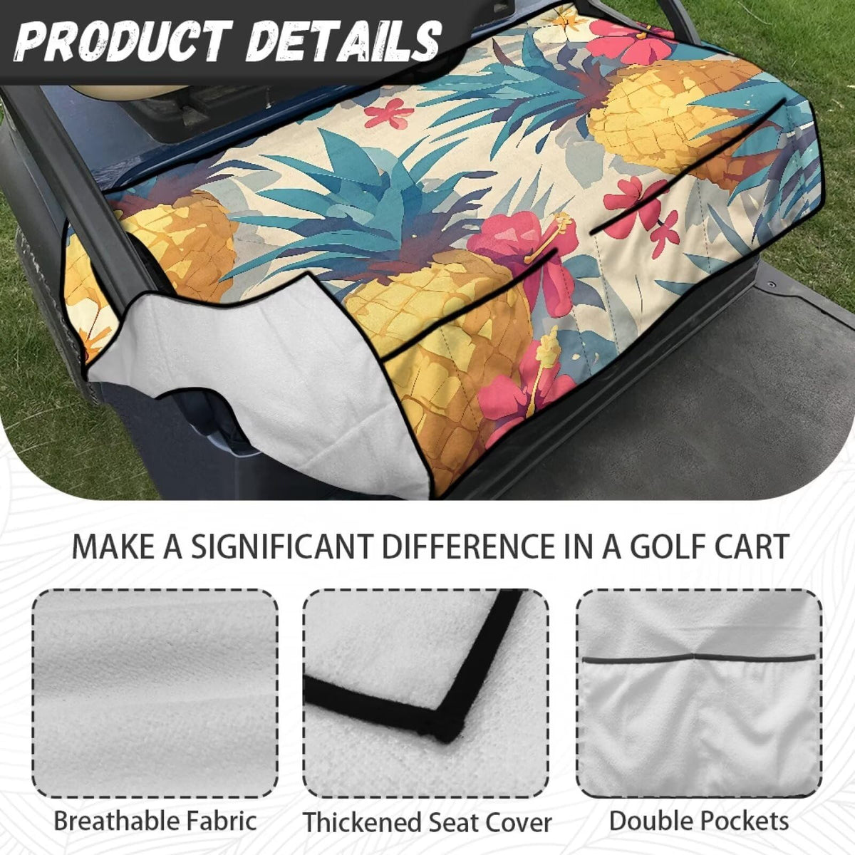 Easy install ELEQIN seat cover with armrest alignment and no seat removal.