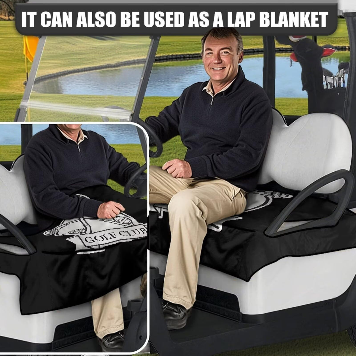 ELEQIN's fashionable pattern makes your golf cart stand out
