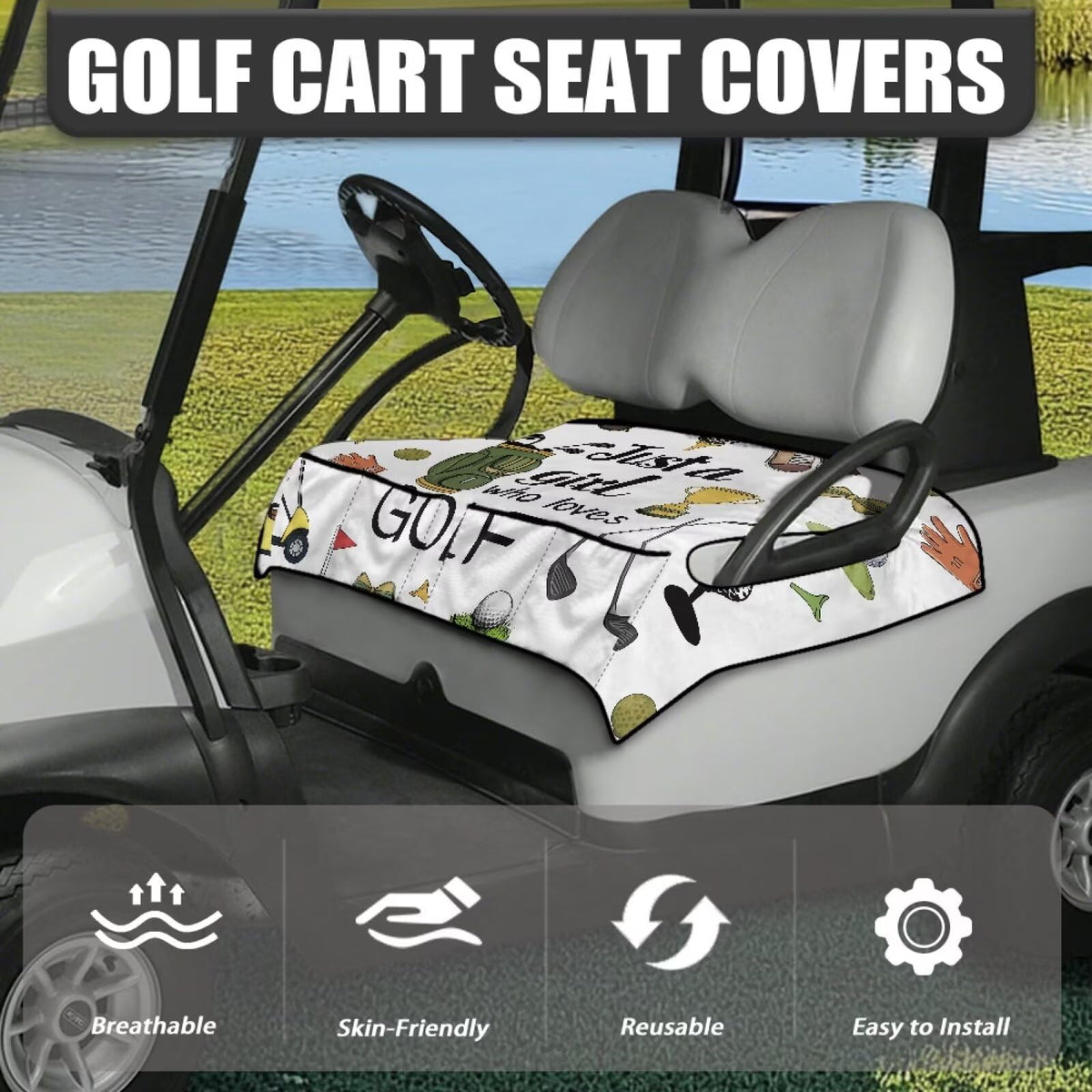 ELEQIN soft absorbent seat towel offers comfort during hot and cold seasons