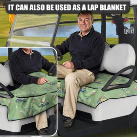 ELEQIN universal fit seat cover works with most two-person carts.