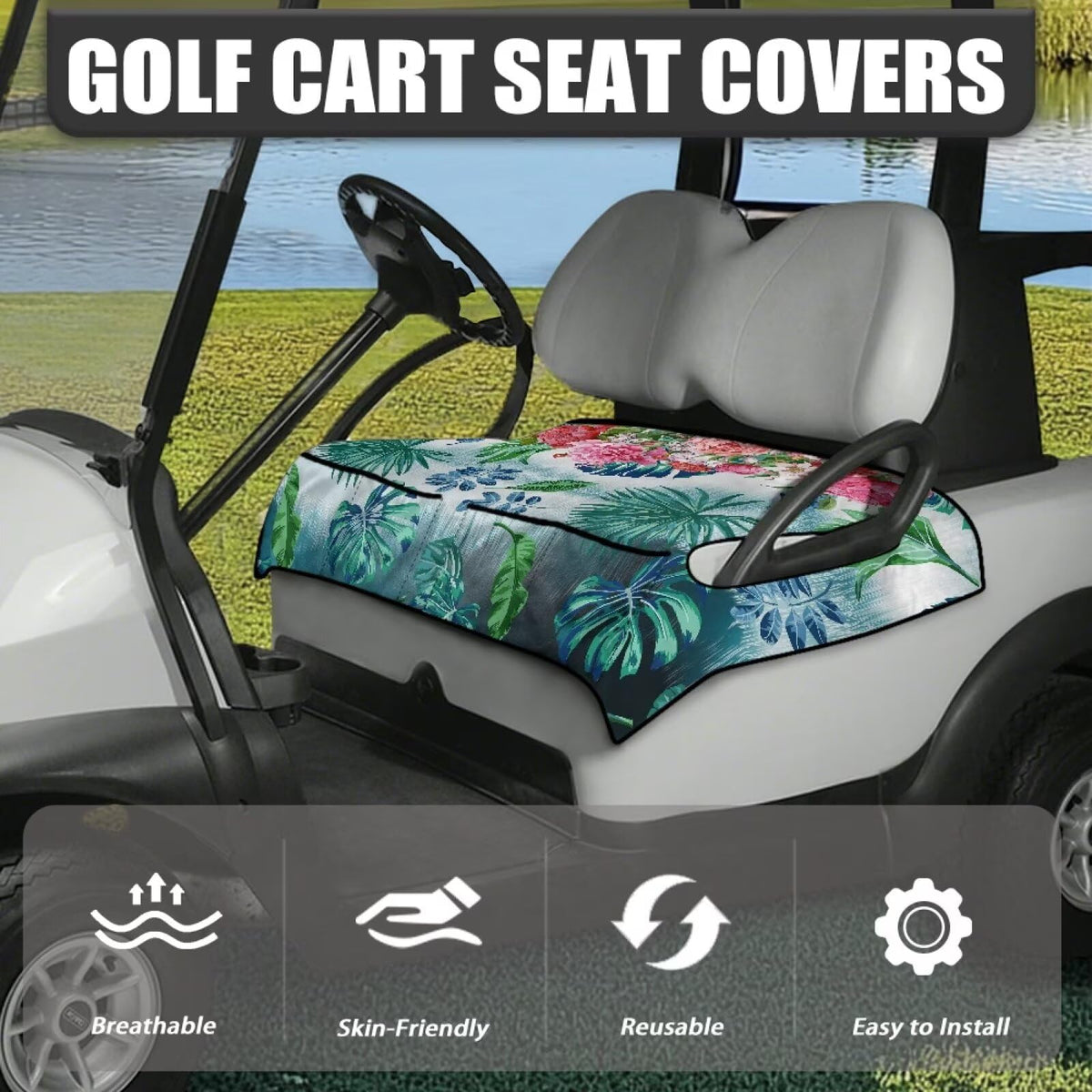 ELEQIN universal fit seat cover protects from dirt and wear while upgrading look
