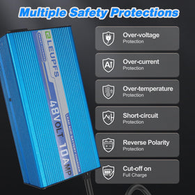 ELEUPFS battery protection circuit close-up highlighting safety features.