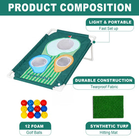 Elevon Backyard Golf Cornhole Set mat defines the landing zone for scoring.