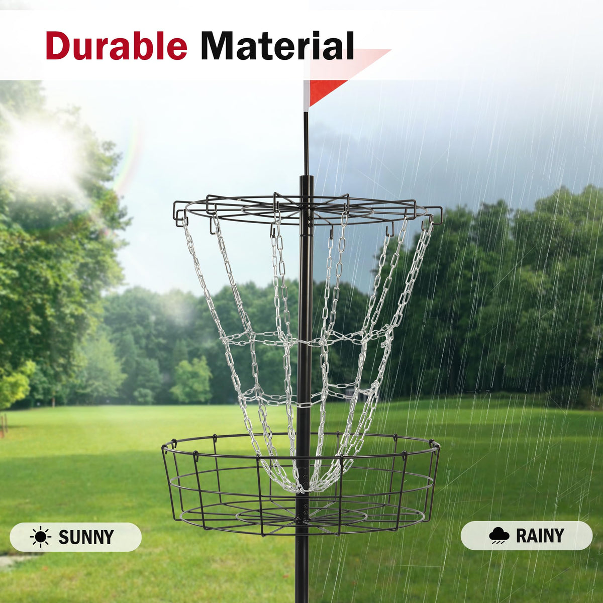 Elevon portable backyard setup highlighting lightweight, movable design.