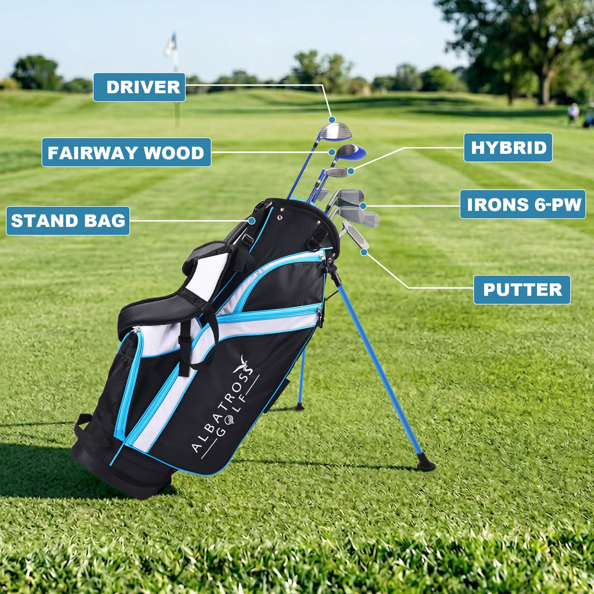 Elevon junior golf hybrid demonstrates reliable control from fairway to rough.
