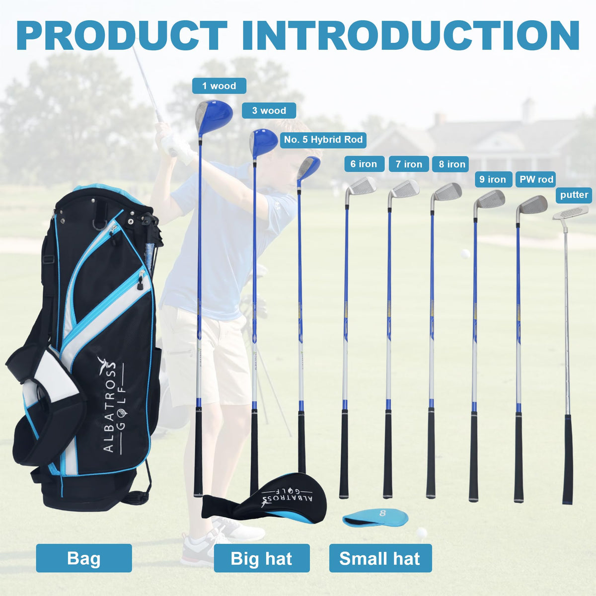 Elevon junior irons provide comfortable grip and consistent distance.