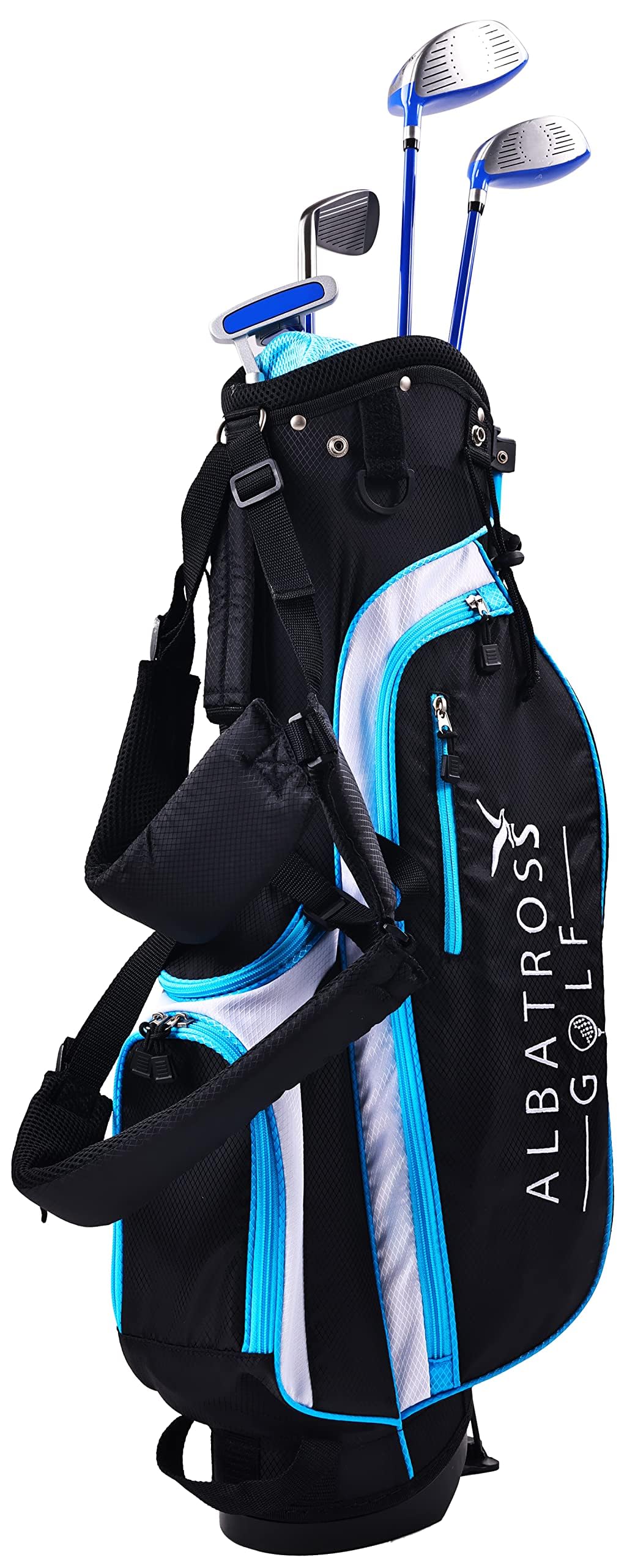 Elevon stand bag closed, easy carry for young players