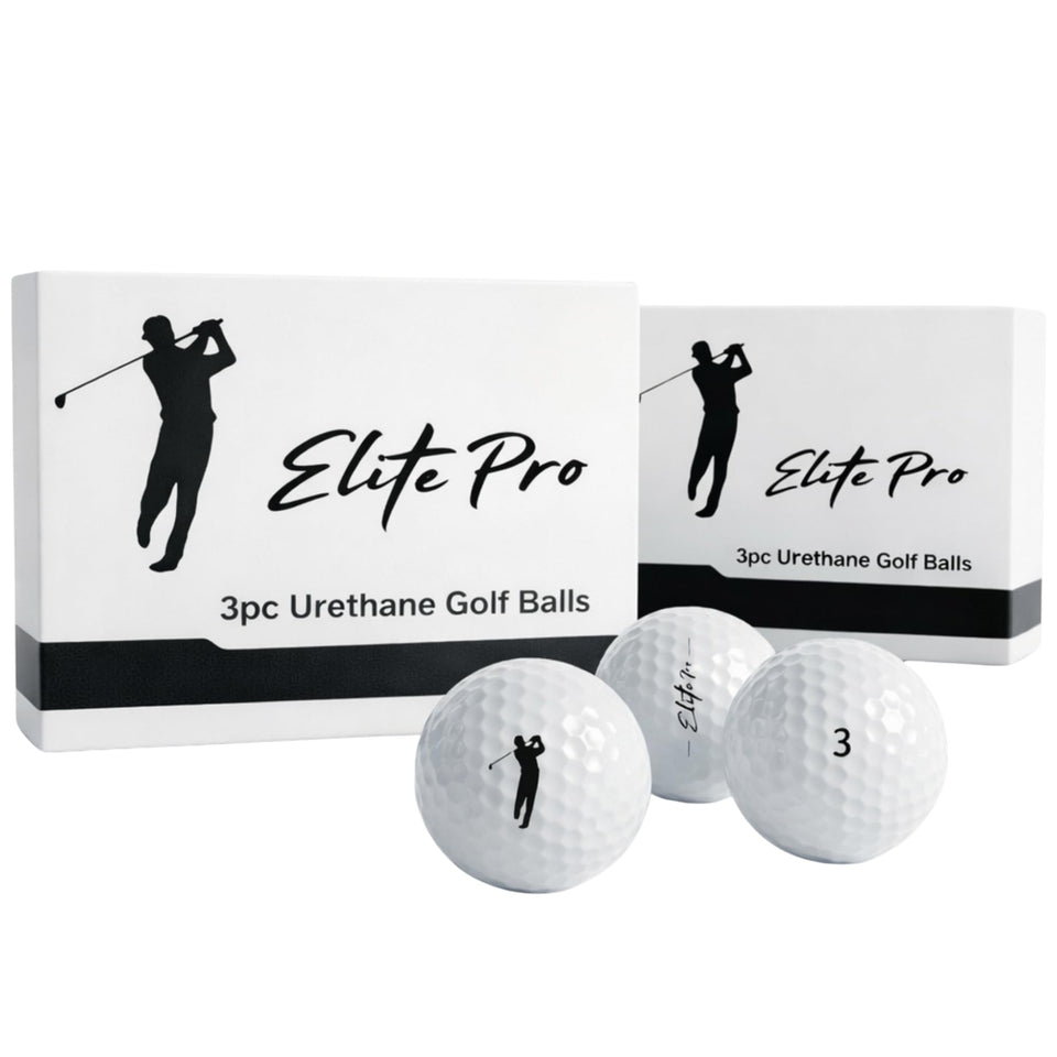 Elite Pro 3-Piece Urethane Ball soft-feel shot for smooth control.