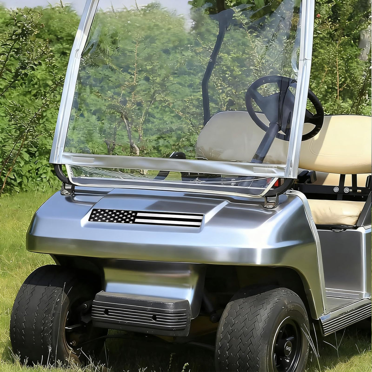 Custom designs available to match your cart branding or style.