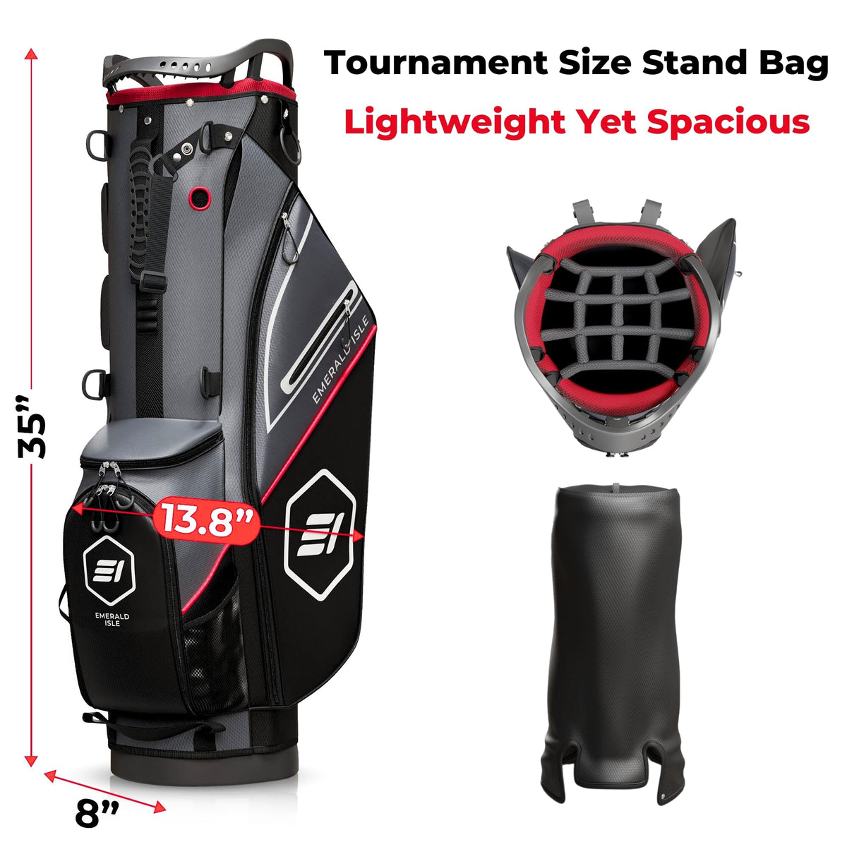 Emerald Isle sturdy base stand provides stable upright support