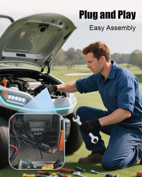 EMIHO 12V accessories connected via harness without cutting.