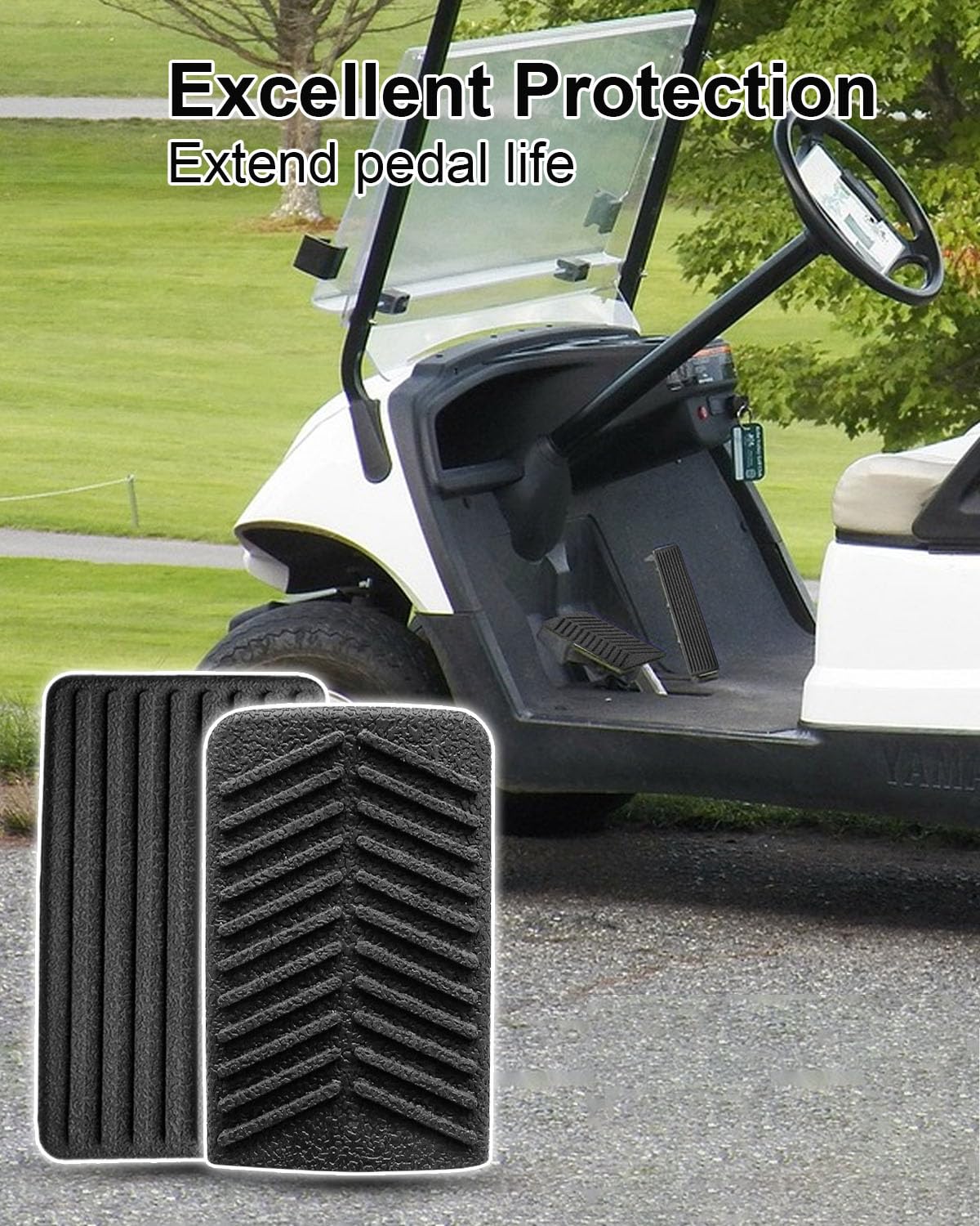 EMIHO accelerator pedal pad cover close-up highlighting comfortable pedaling