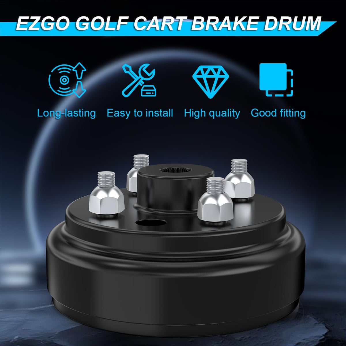 ENEKERP 3/4-inch center hole and 24-tooth star spline fit EZGO