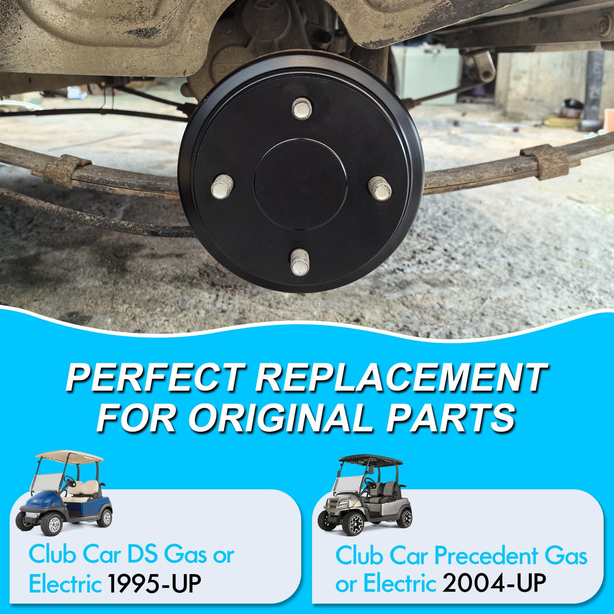 ENEKERP Club Car brake shoes kit enhances stopping power and wear resistance
