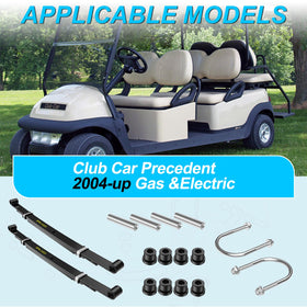 Packaging image of ENEKERP Club Car Precedent rear spring kit with OEM references