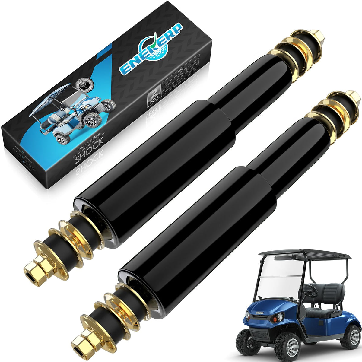ENEKERP EZGO front shock absorber enhances ride stability on uneven terrain