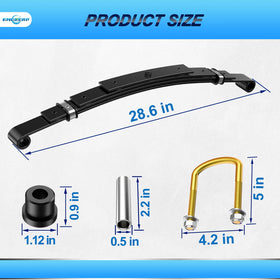 ENEKERP EZGO TXT rear springs deliver stability when fully loaded