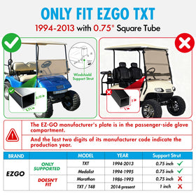 ENEKERP foldable design windshield demonstrates easy tilt for changing weather.