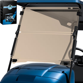 ENEKERP front windshield for EZGO TXT provides clear visibility on the course.