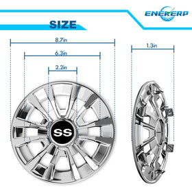 ENEKERP wheel covers edge-snapped design delivering secure attachment and preserved contours.