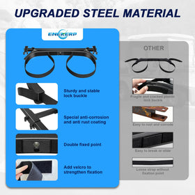 ENEKERP no-drill installation makes setup quick and tool-free
