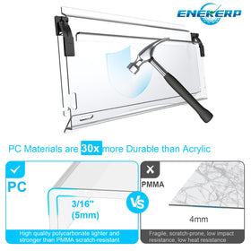 ENEKERP Precedent windshield fits precisely in the original frame for secure mounting