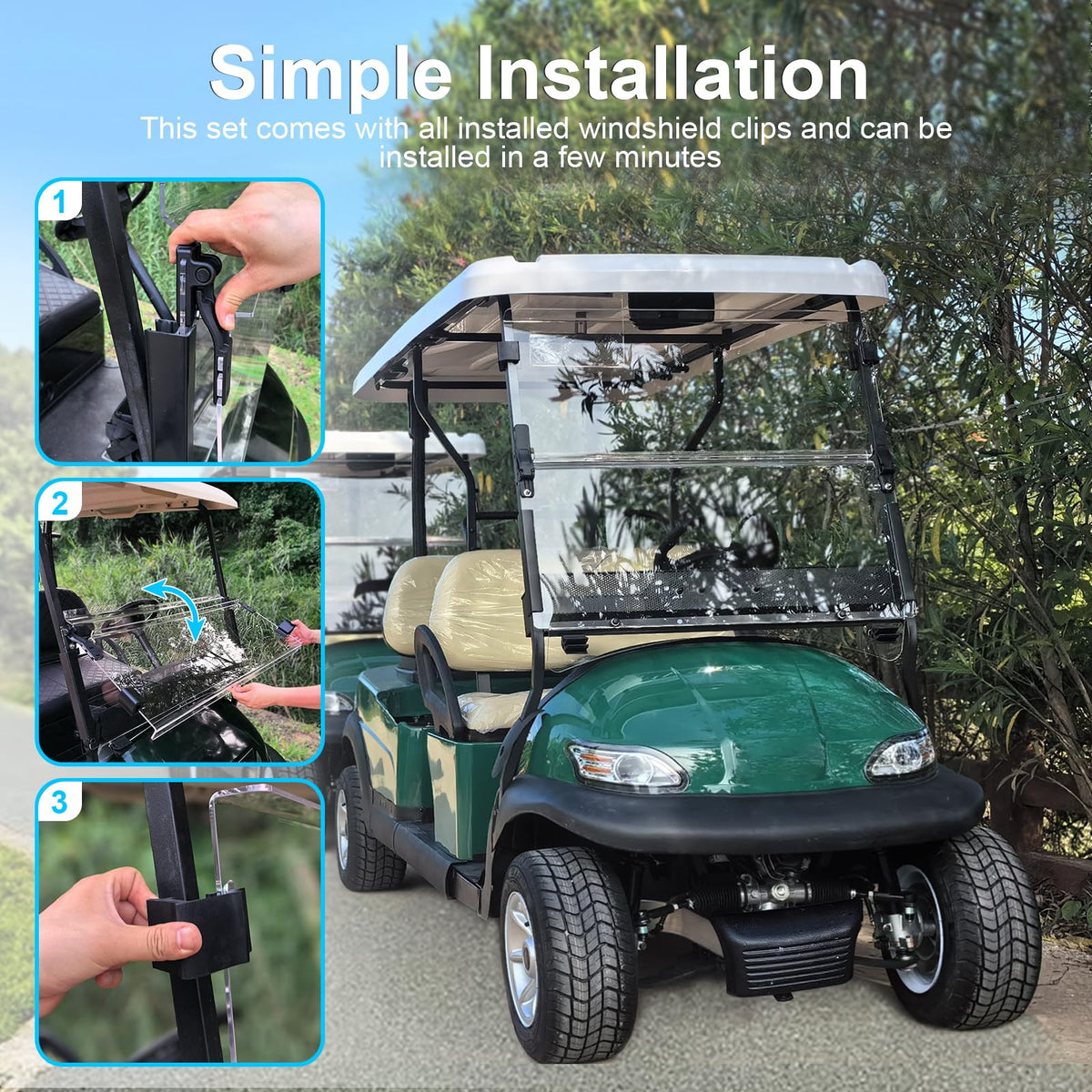 ENEKERP compatible with 2004+ Club Car Precedent, non-modified carts