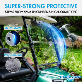 ENEKERP UV-protection windshield shields riders from sun glare